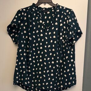 41 Hawthorn Green Paint Pot Blouse 1X